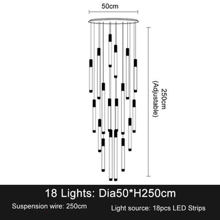 Orion Drift Staircase Pendant Stylish Modern  Art Deco Inspired Illumination