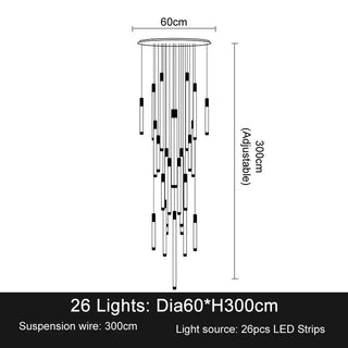 Orion Drift Staircase Pendant Stylish Modern  Art Deco Inspired Illumination