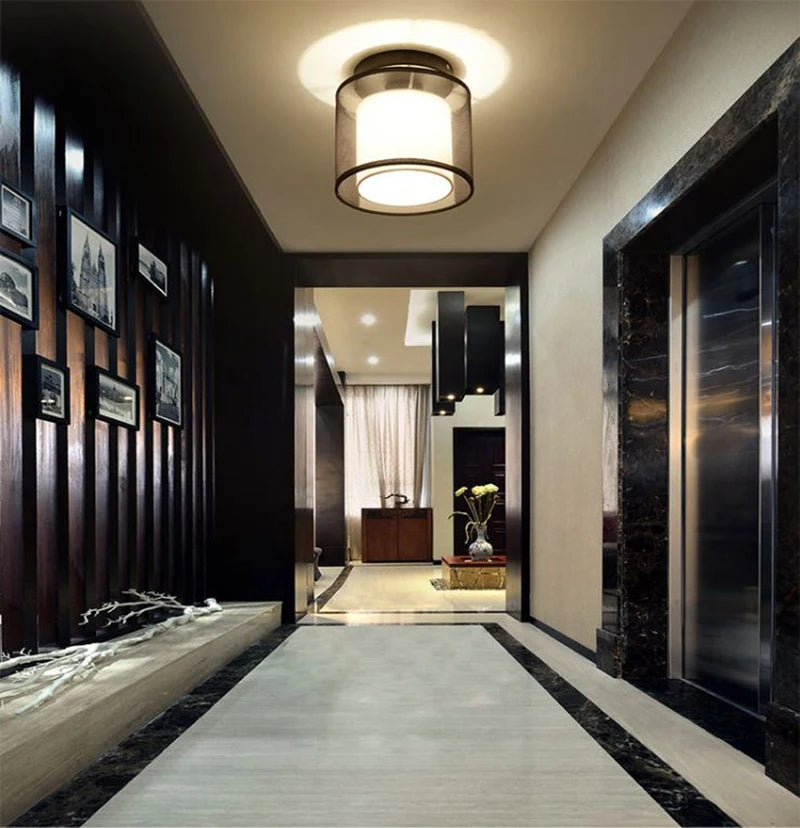 Magnus Fabric Shade Ceiling Lamp