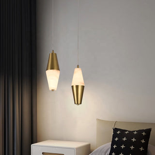 Alabix Marble Pendant Light Modern  Elegant Teardrop LED Pendant