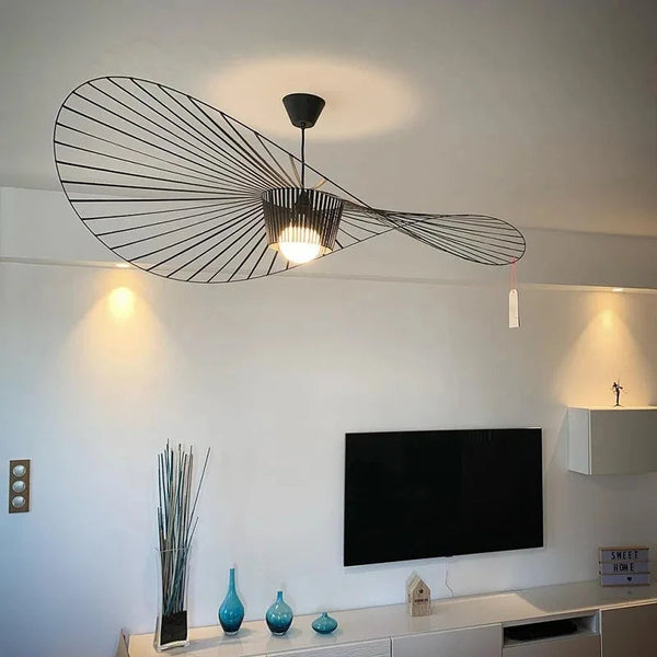 Zynella Straw Arc Chandelier