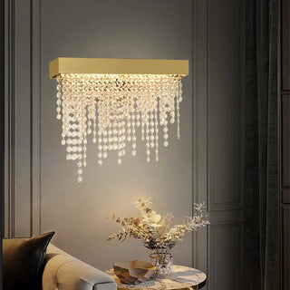 Ashton Crystal Wall Sconce Modern  Luxury Marble Base Table Lamp