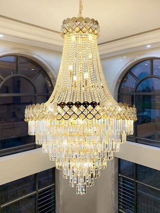 Finix Modern Crystal Chandelier Modern  Minimalist Round Flush Mount