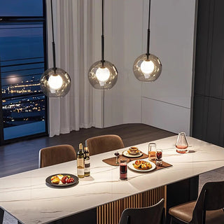 Omega Glass Pendant Opulent Modern  Handcrafted Artisan Ceiling Light