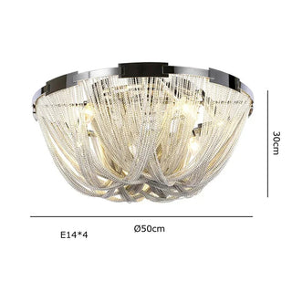 Alverton Tassel Staircase Chandelier Modern  Vintage Brass Accent Lighting
