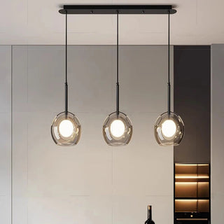 Omega Glass Pendant Opulent Modern  Handcrafted Artisan Ceiling Light