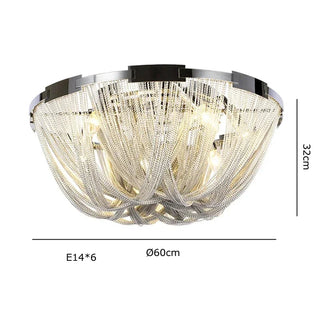 Alverton Tassel Staircase Chandelier Modern  Vintage Brass Accent Lighting
