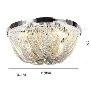 Alverton Tassel Staircase Chandelier Modern  Vintage Brass Accent Lighting