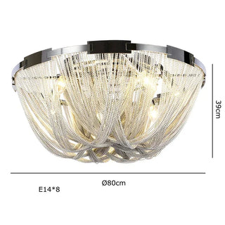 Alverton Tassel Staircase Chandelier Modern  Vintage Brass Accent Lighting