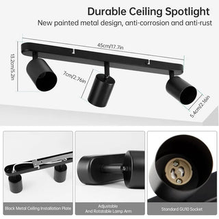 Luma Track Adjustable Spotlight Modern  Sculptural Spiral LED Fixture