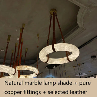 Wexford  Marble Ring Chandelier Premium Modern  Ultra Slim LED Panel Lighting