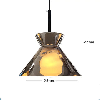 Nimbus Glass Pendant Light Modern  Luxury Gold Frame Light Fitting
