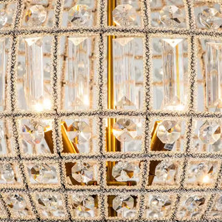 Clarion Crystal Orb Chandelier Modern  Ornate Antique Finish Fixture