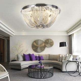 Alverton Tassel Staircase Chandelier Modern  Vintage Brass Accent Lighting