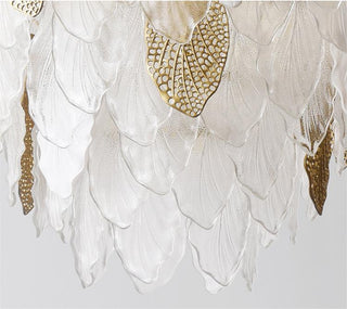 Crystal Leaf French Chandelier Modern  Timeless Lantern Style Wall Lamp