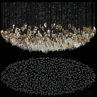 Nature’s Whisper Hanging Light Modern  Elegant Teardrop LED Pendant