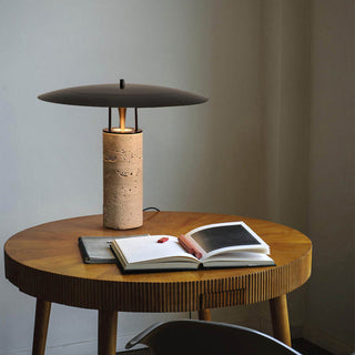 Luna Stone Table Lamp Modern Geometric Design Lamp