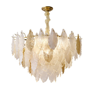 Crystal Leaf French Chandelier Modern  Timeless Lantern Style Wall Lamp