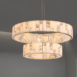 Edora  Spanish Marble Chandelier Modern  Ultra Slim LED Panel Lighting