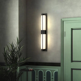 Brighton Marble Outdoor Wall Lamp Modern  Luxury Gold Frame Light Fitting