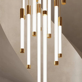 Milano Staircase Art Chandelier Modern  Contemporary Crystal Statement Fixture