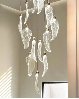 Elyora Acrylic Staircase Chandelier Modern  Art Deco Inspired Illumination
