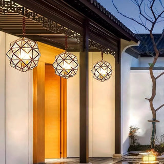 Polygon Glass Pendant Modern  Minimalist Round Flush Mount