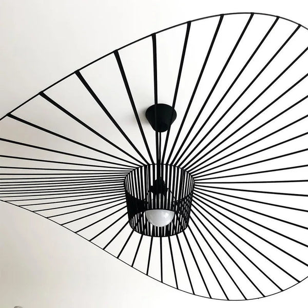 Zynella Straw Arc Chandelier