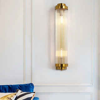 Golden Glow Crystal Fixture Modern  Art Deco Inspired Illumination