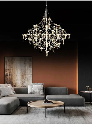 Galaxy Spark Crystal Pendant Modern  Rustic Industrial Hanging Lamp