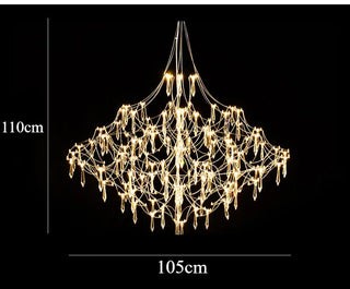 Galaxy Spark Crystal Pendant Modern  Rustic Industrial Hanging Lamp