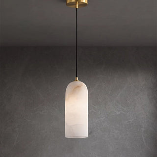 Ethereal Glow Marble Pendant Modern  Minimalist Round Flush Mount