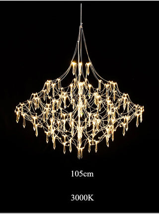 Galaxy Spark Crystal Pendant Modern  Rustic Industrial Hanging Lamp
