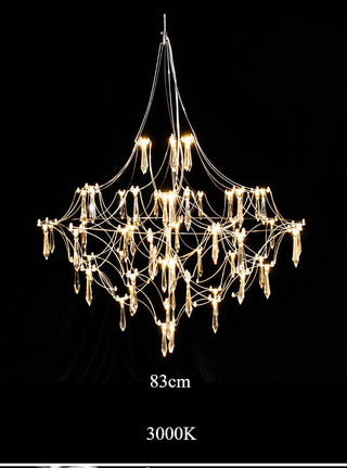 Galaxy Spark Crystal Pendant Modern  Rustic Industrial Hanging Lamp