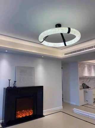 Wexford  Marble Ring Chandelier Premium Modern  Ultra Slim LED Panel Lighting