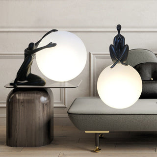 Elysian Embrace Sculpture Lamp Modern  Timeless Lantern Style Wall Lamp