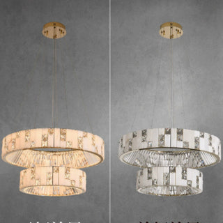 Edora  Spanish Marble Chandelier Modern  Ultra Slim LED Panel Lighting