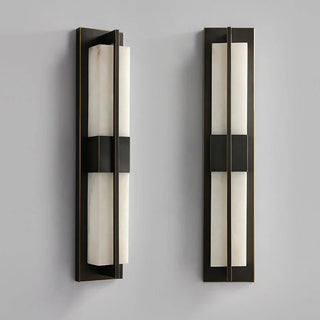 Brighton Marble Outdoor Wall Lamp Modern  Luxury Gold Frame Light Fitting
