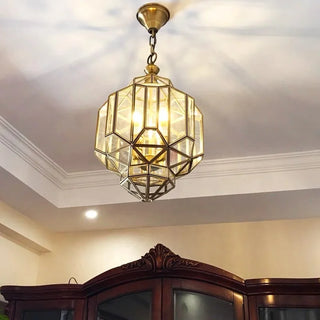 Polygon Glass Pendant Modern  Minimalist Round Flush Mount