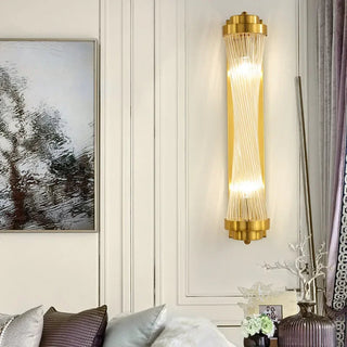 Golden Glow Crystal Fixture Modern  Art Deco Inspired Illumination