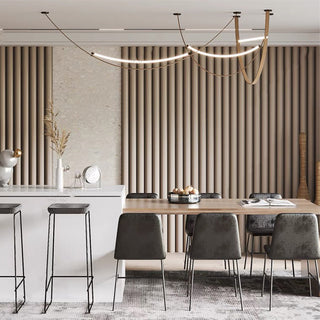 Modern Nordic Belt Chandelier Modern  Opulent Multi-Tier Crystal Chandelier