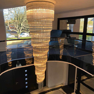 Xenara Large Crystal Chandelier Artistic Modern  Luxury Gold Frame Light Fitting