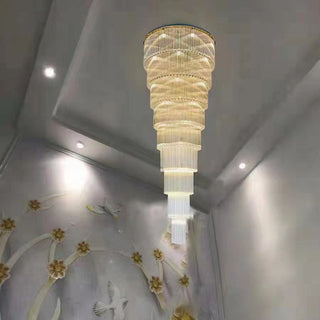 Xenara Large Crystal Chandelier Artistic Modern  Luxury Gold Frame Light Fitting