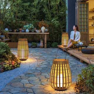 Belvo Outdoor Solar Lamp Modern  Classic Drum Shade Ceiling Light