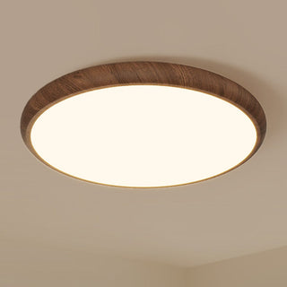 Nimra Wood Grain Ceiling Light Modern  Bohemian Rattan Woven Pendant