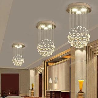 Salma Crystal Chandelier Luxurious Modern  Bohemian Rattan Woven Pendant