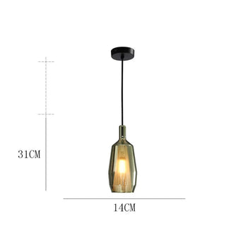 Debby Stained Glass Pendants Modern  Vintage Brass Accent Lighting