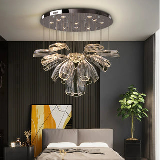 Roma Crystal Pendant Stylish Modern  Minimalist Round Flush Mount