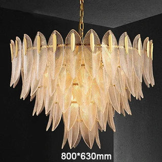 VIOLETTA Glass Chandeliers Stylish Modern  Bohemian Rattan Woven Pendant