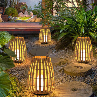 Belvo Outdoor Solar Lamp Modern  Classic Drum Shade Ceiling Light